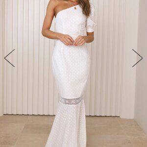 Beautiful Crystal heart maxi dress